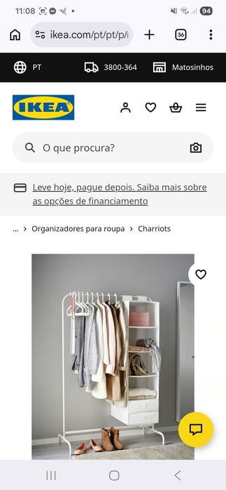 Suporte Cabides Mulig Branco