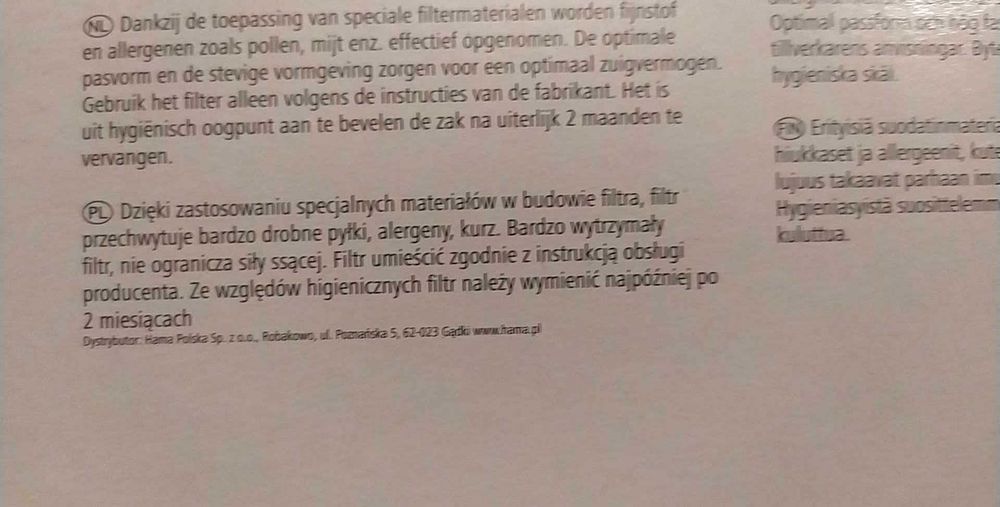 Worki Do Odkurzacza AEG Electrolux Privileg itd AE 05 4 szt