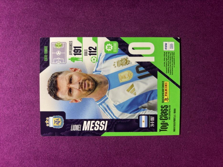 Lionel Messi Panini Top Class 2025