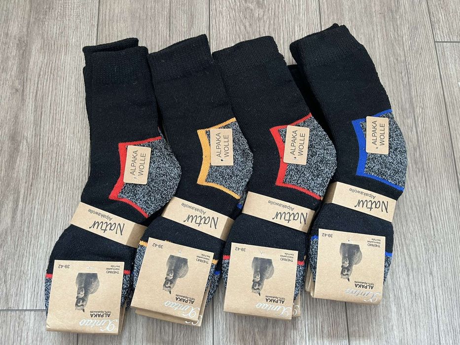 Skarpety męskie wełniane z alpaki 3 pary 30 zł