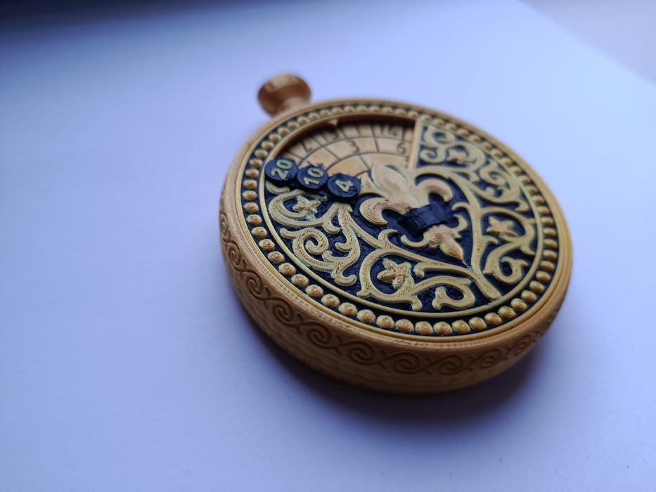 Mechaniczna kostka k4 k6 k8 k10 k12 k20 dnd rpg złota
