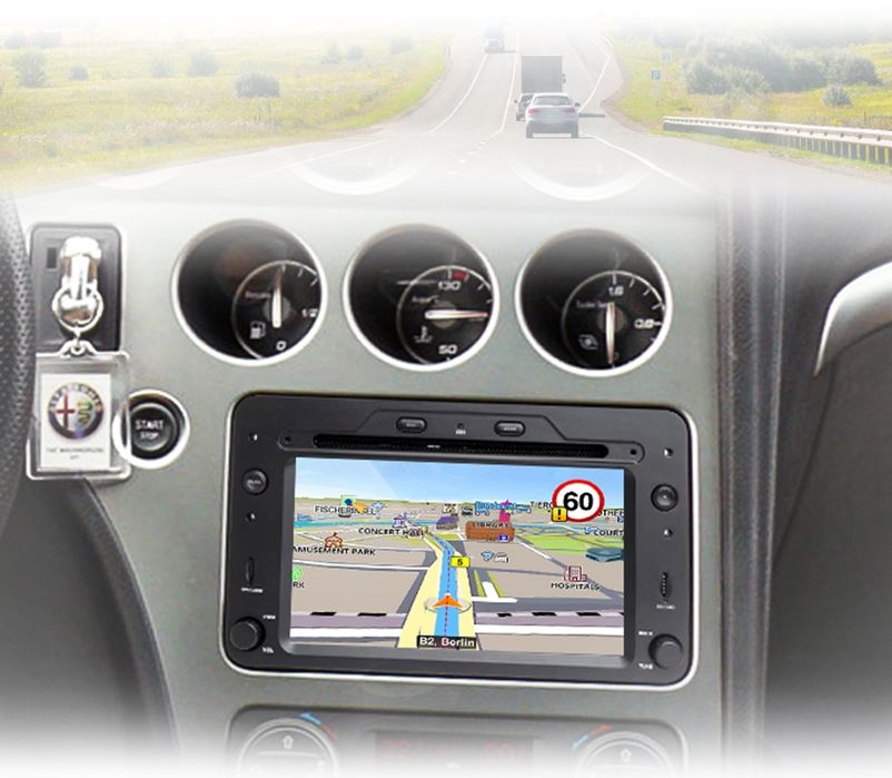 Rádio Android Alfa Romeo 159 Spider Brera 2/32GB Carplay GPS wifi BT