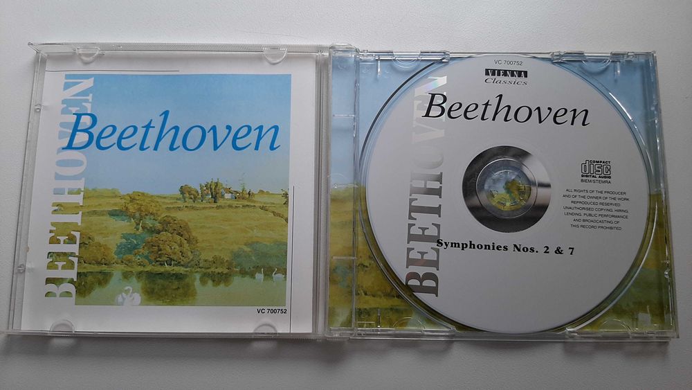 Компакт диск Beethoven-Vienna Symfhony №7 и №2 cd disc