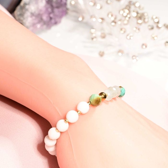 Bransoletka Akwamaryn, Turkus, Jadeit Wodnik, Ryby, Bliźnięta, Byk