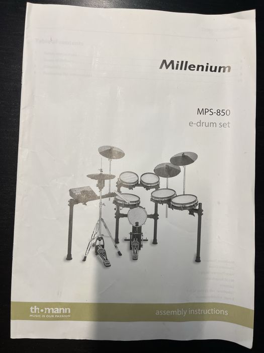 Bateria Electronica Millenium MPS-850+ Banco thomman