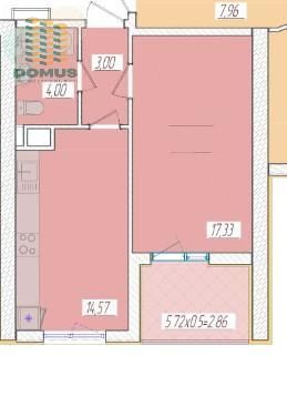 Продам 1 комн 44м2 в ЖК 66 Жемчужина! Краснова, Дом сдан! ТОП цена!