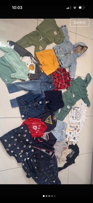 Paka ubranek 80,86,92