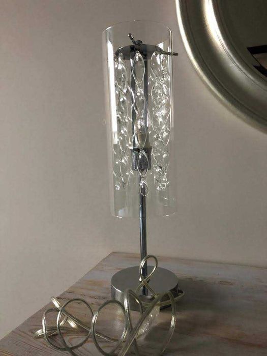 Lampa stołowa szklana