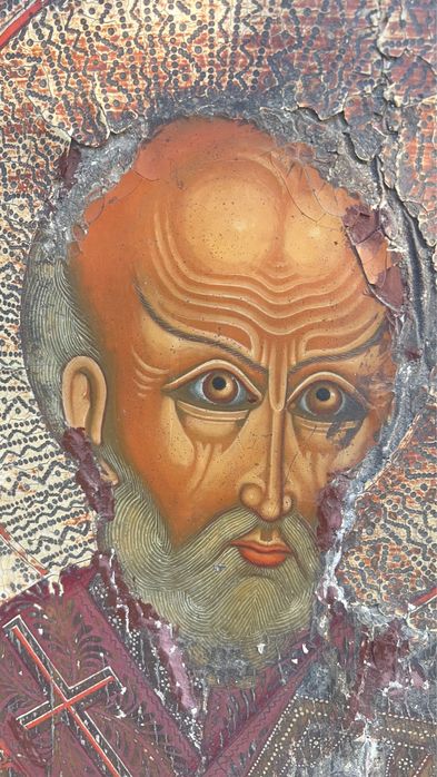 Икона “Святитель Николай Чудотворец с житием”