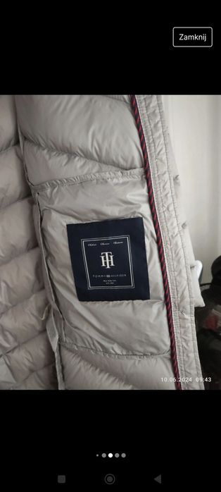 Kurtka płaszcz puchowy Tommy Hilfiger