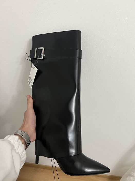 Чоботи на підбори шкіряні сапожки кожаные туфлі чоботи туфли шкіряні