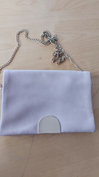 Torebka kopertowa Oasis blady roz wieczorowa