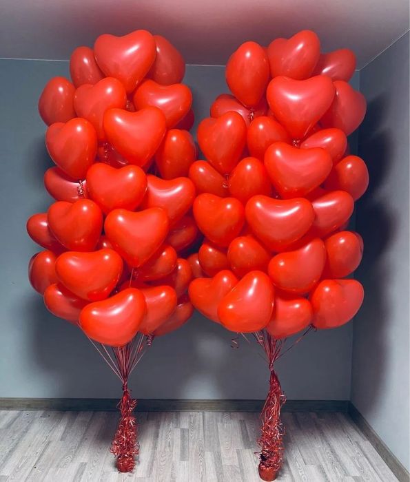Гєлієві кульки, серця. Святкове оформлення та декор до 14 лютого. Київ