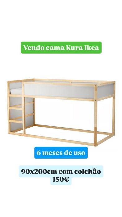 Cama Kura Ikea criança