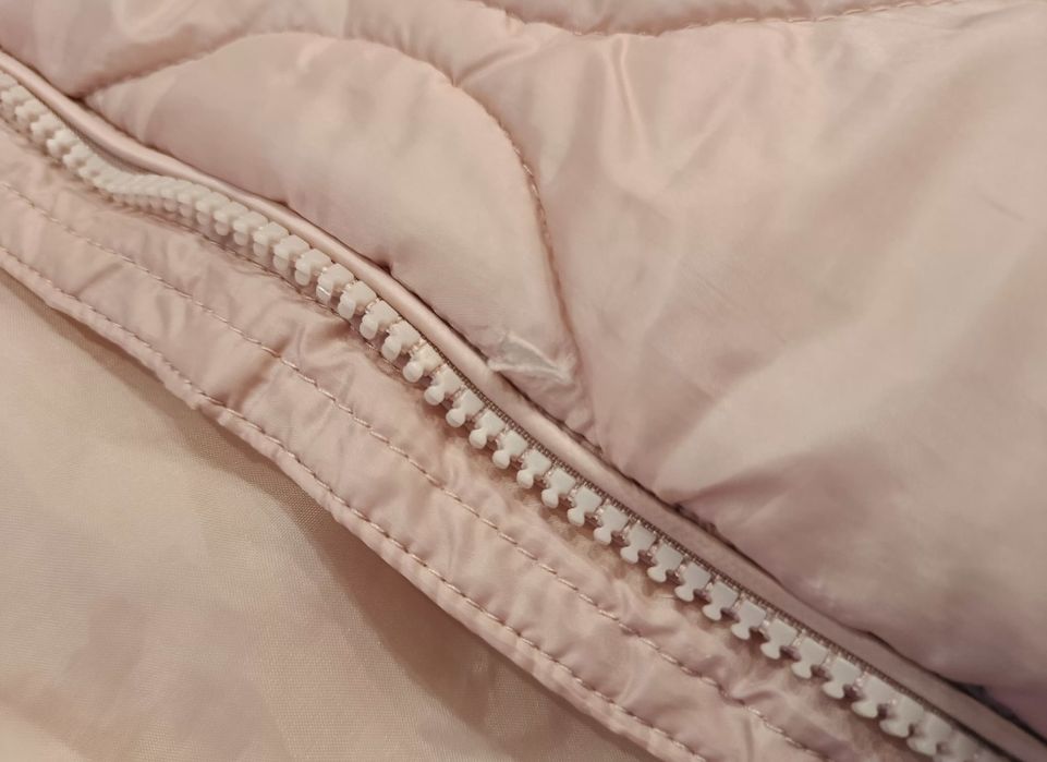 RESERVED kurteczka kurtka pikowana przejściowa różowa z kapturem 152