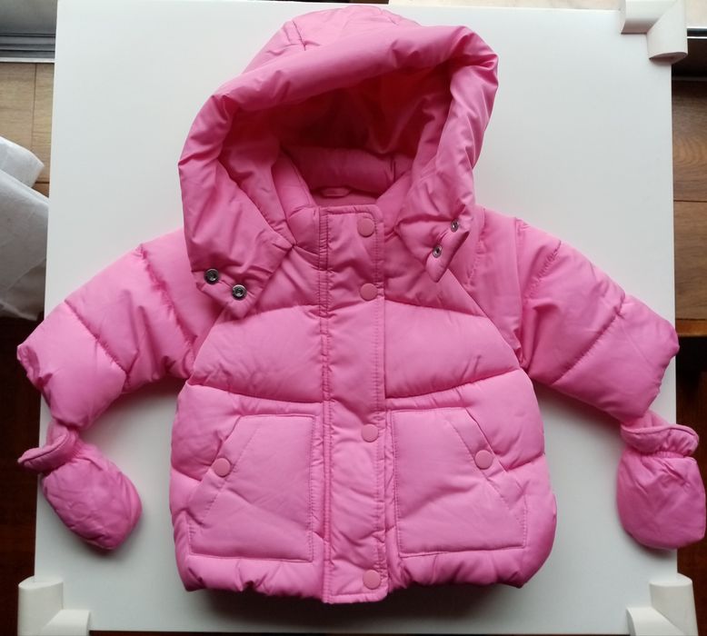 Casaco Acolchoado Rosa : 0-3M