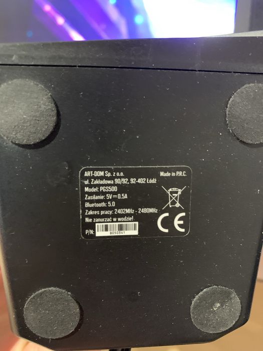 głośniki komputerowe Mad Dog PGS500 2.0 – Bluetooth RGB