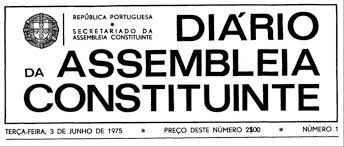 Diário da Assembleia Constituinte - 50 anos (1975)