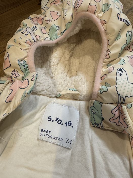 Kombinezony zimowe dla bliźniaczek rozm. 74