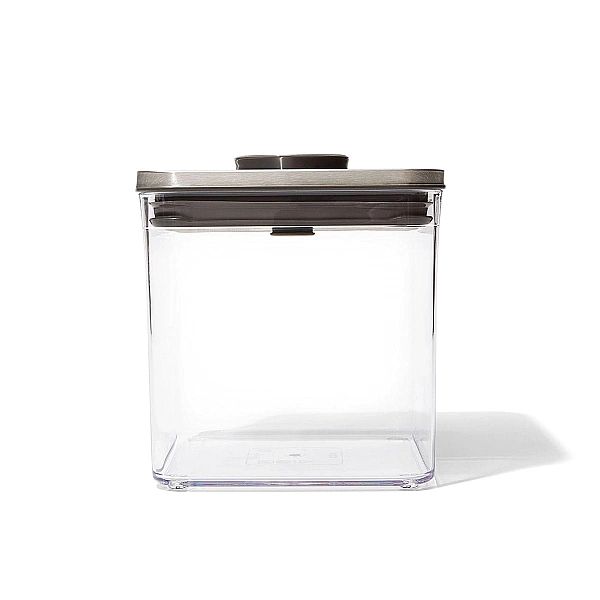 Pojemnik POP2/2,5L kwadratowy - Steel / OXO