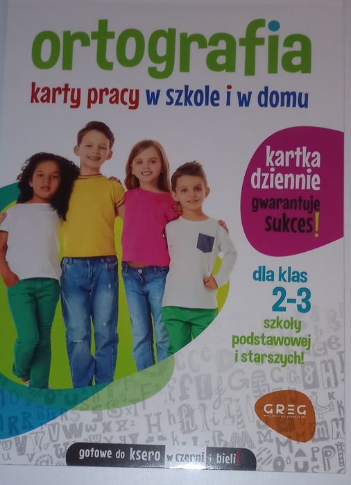 Ortografia karty pracy w szkole i w domu