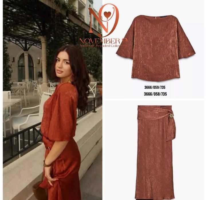Zara satin top satynowy