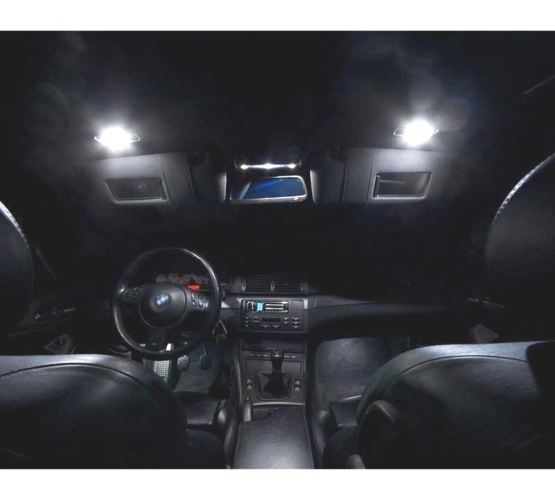 KIT COMPLETO DE 20 LÂMPADAS LED INTERIOR BMW E46 M3 318I 318TI 323I 323IS 325I 325XI 328I 99-05
