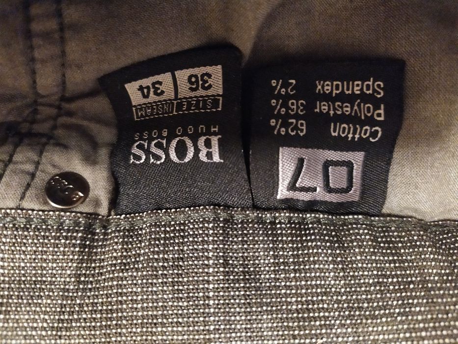 Джинсовые брюки BOSS пояс п/о 45 см, р. 36/34, лёгкий стрейч,как новые