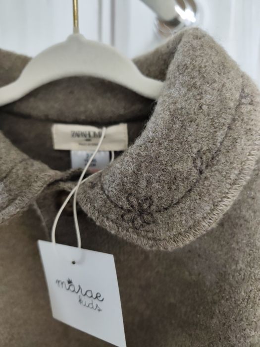 Wełna 100% parzona gotowana Merino kurtka