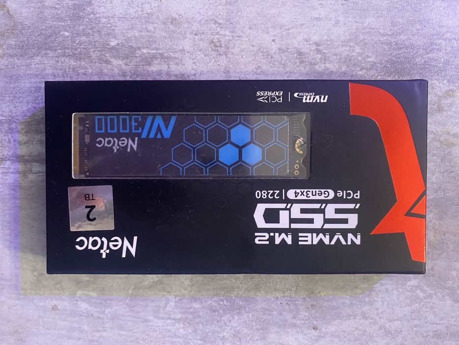 Новий SSD m2 NVME 1tb 2tb Netac NV3000, 2tb