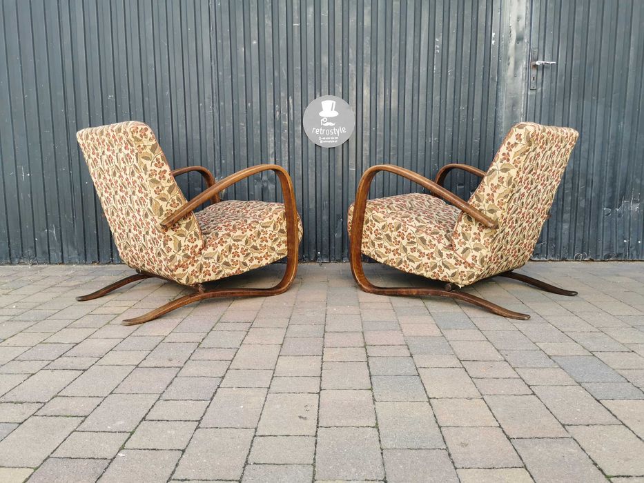 Fotel ART DECO J. Halabala H-269, Czechosłowacja '30-'50, RETRO