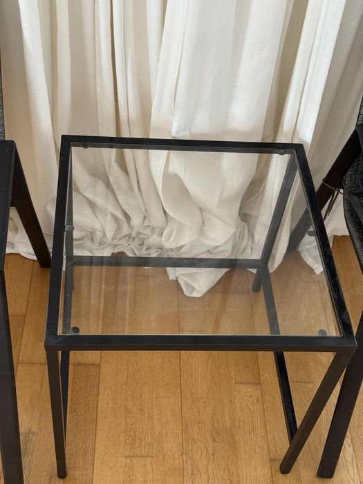 Conjunto 2 Cadeiras + Mesa Vidro – Moderno