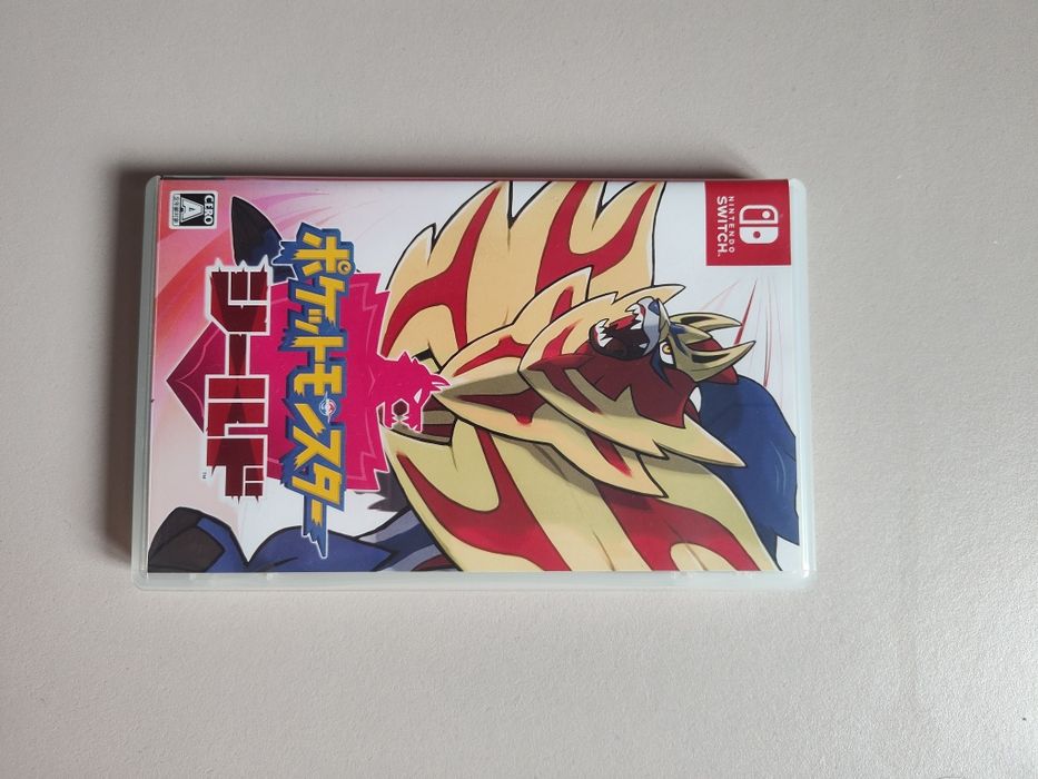 Gra Pokémon Shield z japońską okładką Nintendo switch