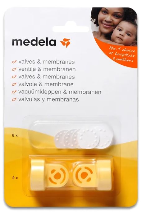 Medela 2 zaworki + 6 membranek do laktatora