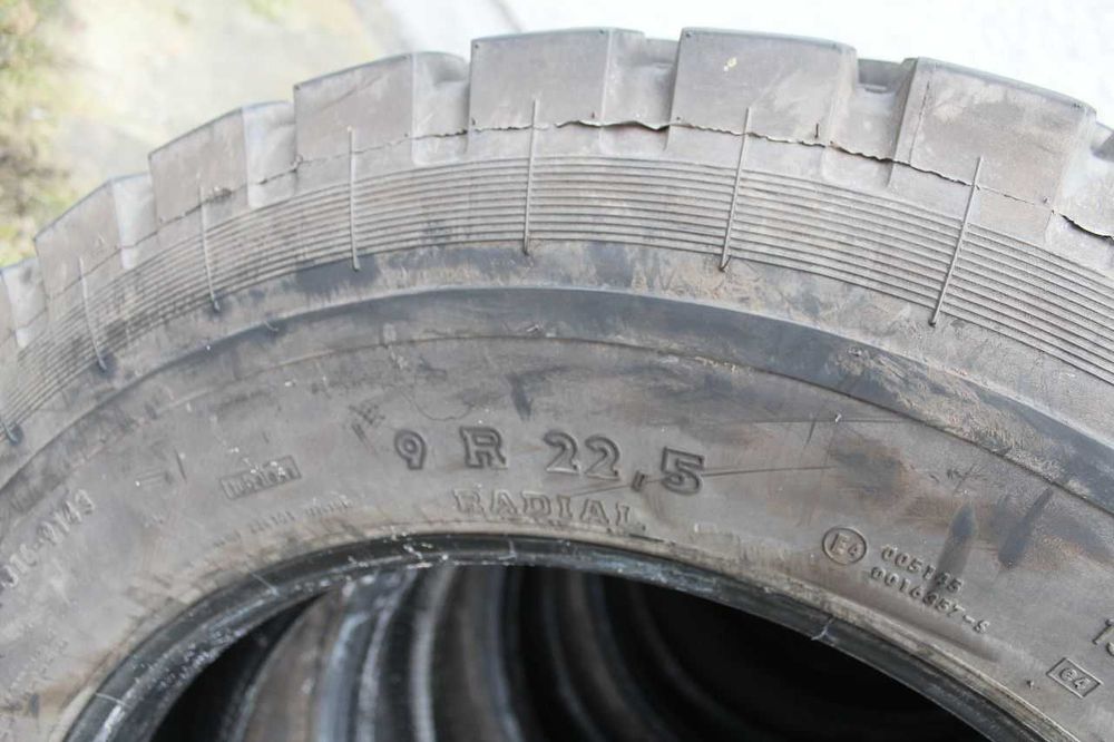 6x Uniroyal Monoply T70 9R22,5 9 R 22,5 9R22.5 14-15 mm