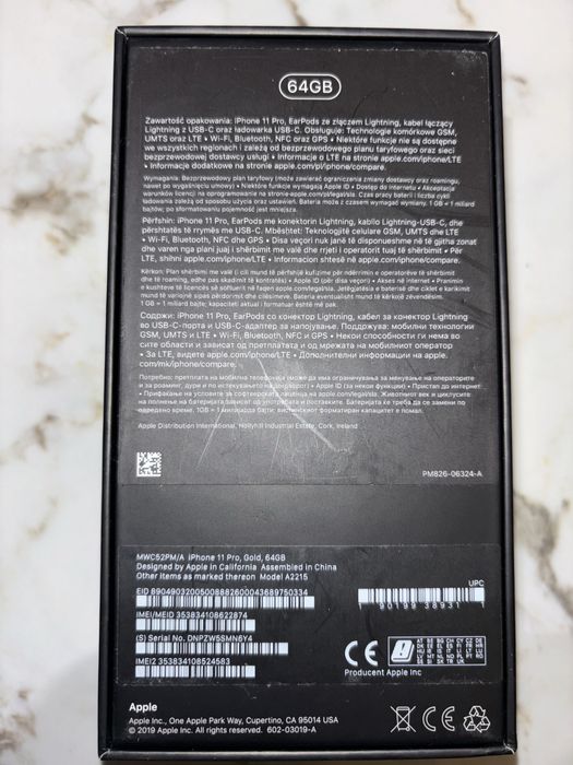 iPhone Pro złoty 91% bateria + 6 etui