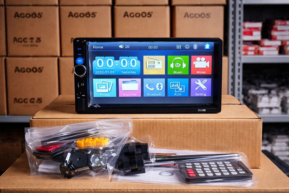 1DIN 7" Висувна Магнітола | Bluetooth | USB | Камера | В наявності