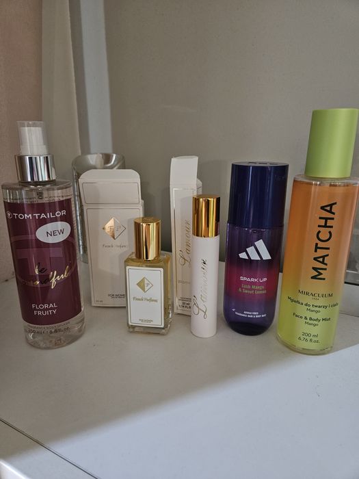 Perfumy i mgiełki zapachowe zestaw 5 sztuk francuskie perfumy, Adidas
