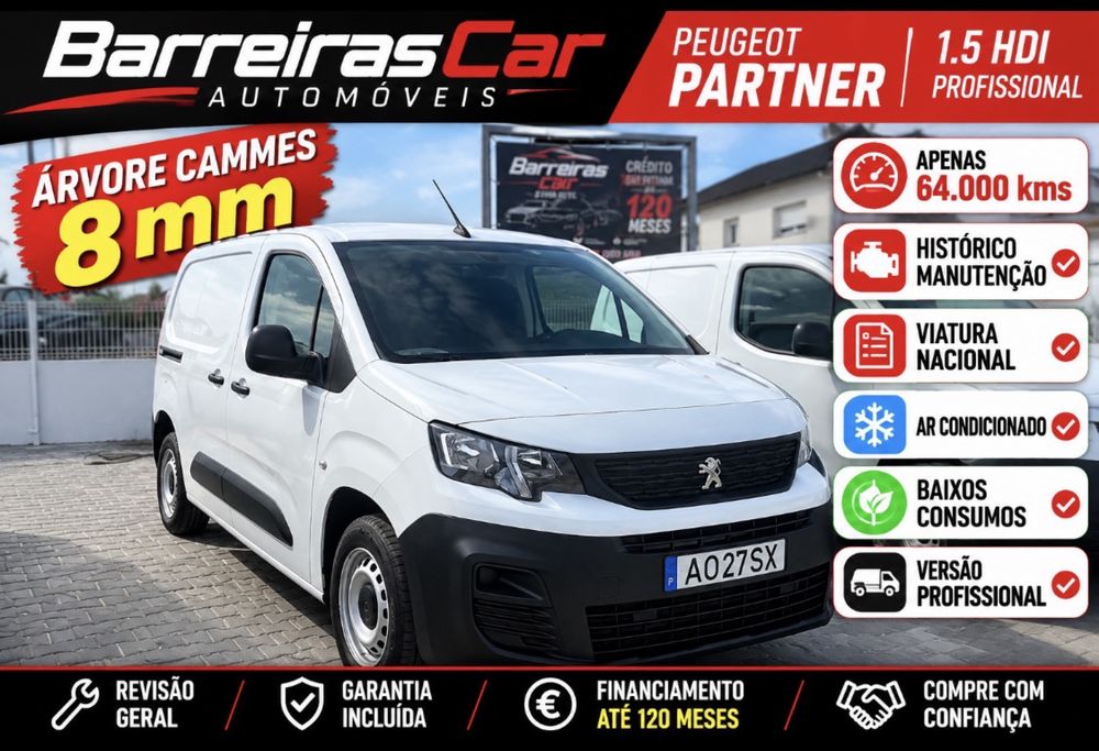 Partner 1.5 HDi 2022 NACIONAL  com IVA  incluido  64 mil kms