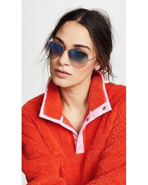 Orginalne okulary przeciwsłoneczne RayBan Aviator Gradient