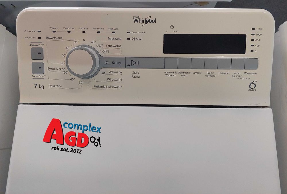 Pralka Whirlpool TDLR70210 690,00 zł ROCZNA PISEMNA GWARANCJA Dowóz w dniu zakupu - Naprawa - Sprzedaż - Montaż AGD Bełchatów, Al. Wyszyńskiego 6