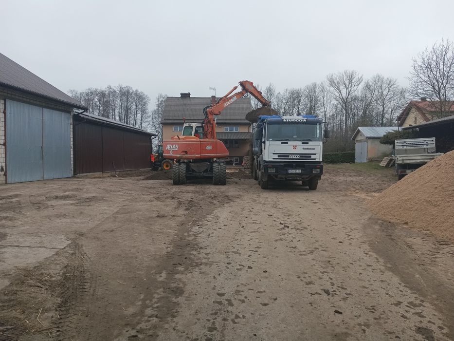 KOPARKO-ŁADOWARKA koparka usługi wynajem.