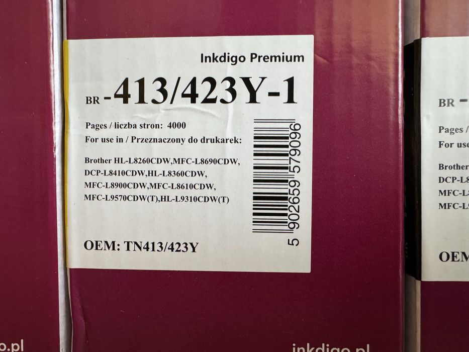 Zestaw tonerów Inkdigo Premium tn413 cmyk Brother