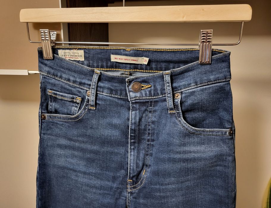 Jeansy Levis Mile High Super Skinny rozm. 26 (S)