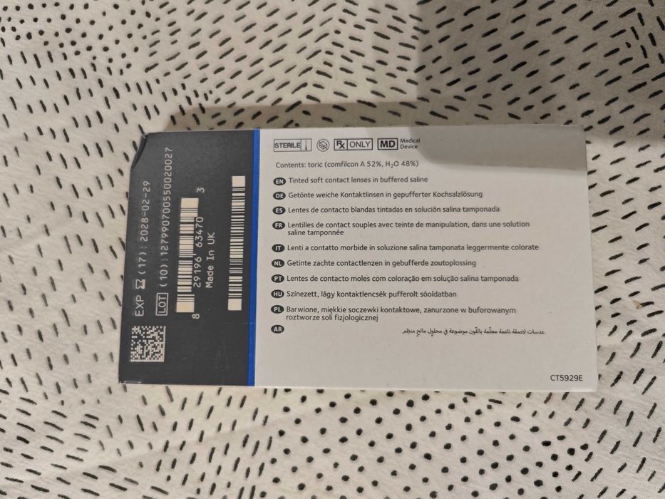 Lentes de contacto Biofinity