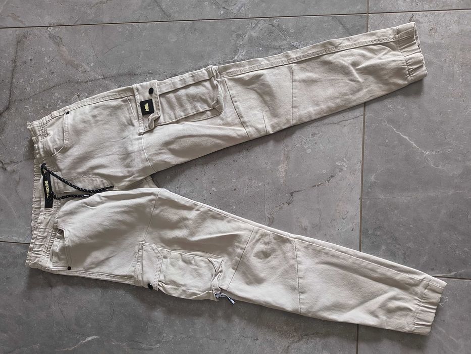 Spodnie męskie "Spodnie Jeans Jogger New Bad Line Cargo" Szare
