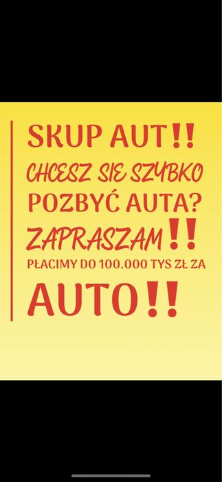 Skup aut Samochodów Mława+200KM