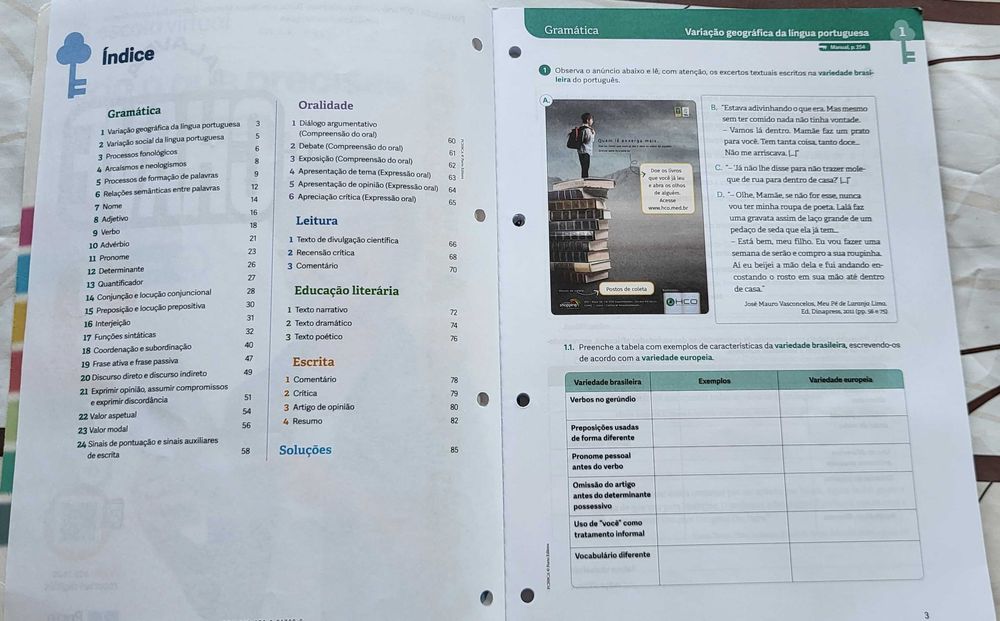 Caderno atividades Português Palavra-Chave 9