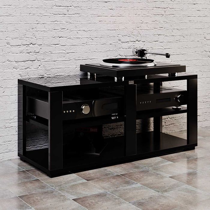 Stolik hifi, szafka pod gramofon, na płyty winylowe audio FOS, Rabaty