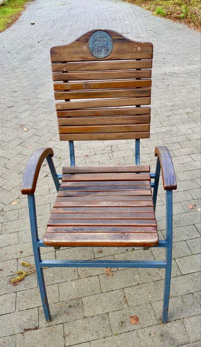 Krzesła ogrodowe / gastronomiczne– metal + drewno